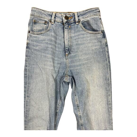 Asos High Rise Mom Jean Straight Distressed sz 25 x 30 retro - Picture 5 of 8